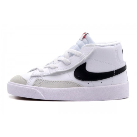 Nike Blazer Mid 77 Βρεφικά Sneakers Λευκά, Γκρι Ανοιχτά, Μαύρα