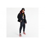 Jordan Essentials Ανδρικό Puffer Μπουφάν Μαύρο, Κόκκινο