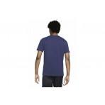 Nike Ανδρικό Κοντομάνικο T-Shirt Μπλε Σκούρο (DC5094 410)