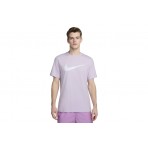Nike Icon Swoosh Ανδρικό Κοντομάνικο T-Shirt Λιλά