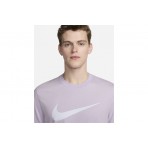 Nike Icon Swoosh Ανδρικό Κοντομάνικο T-Shirt Λιλά