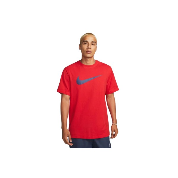 Nike Ανδρικό Κοντομάνικο T-Shirt Κόκκινο (DC5094 658)
