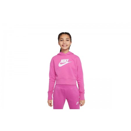 Nike Sportswear Club Παιδικό Φούτερ με Κουκούλα Φούξια