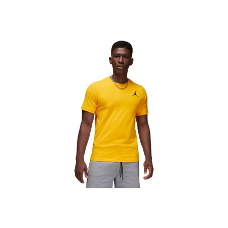 Jordan Jumpman Ανδρικό Κοντομάνικο T-Shirt Κίτρινο (DC7485 705)