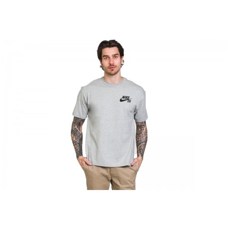 Nike Ανδρικό Κοντομάνικο T-Shirt Γκρι (DC7817 063)
