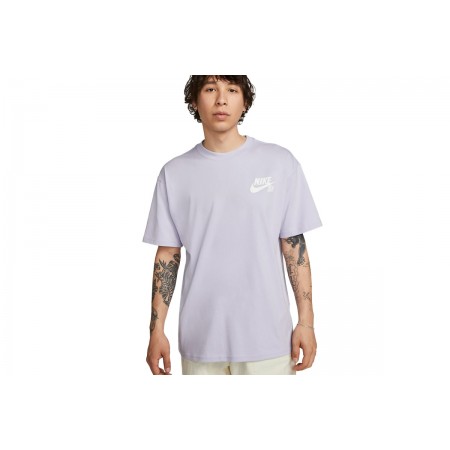 Nike Ανδρικό Κοντομάνικο T-Shirt Λιλά (DC7817 536)