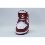 Nike Dunk Low Retro Ανδρικά Sneakers Μπορντό, Λευκά