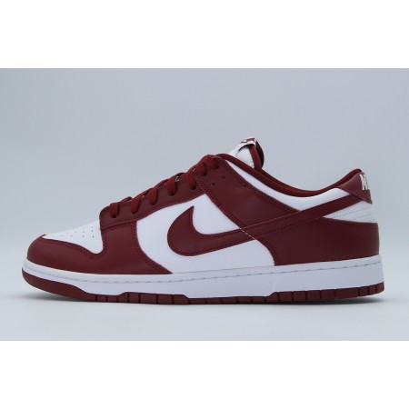 Nike Dunk Low Retro Ανδρικά Sneakers Μπορντό, Λευκά