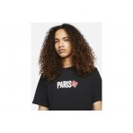 Jordan Paris City Ανδρικό Κοντομάνικο T-Shirt Μαύρο