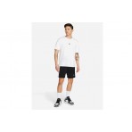 Jordan Dri-FIT Sport Ανδρικό Κοντομάνικο T-Shirt Λευκό