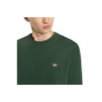 Dickies Oakport Ανδρική Μακρυμάνικη Μπλούζα με Λαιμόκοψη Κυπαρισσί