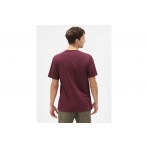 Dickies SS Mapleton Ανδρικό Κοντομάνικο T-Shirt Μπορντό