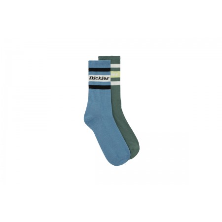 Dickies Unisex Ψηλές Kάλτσες Μπλε, Πράσινες 2 Τεμάχια