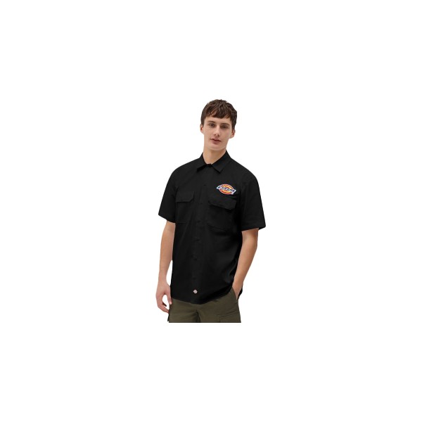 Dickies Πουκάμισο Κοντομάνικο Ανδρικό (DK0A4XRRBLK1)