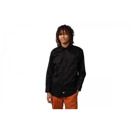 Dickies Work Shirt Ls Rec Black Πουκάμισο Μακρυμάνικο Ανδρικό 