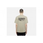 Dickies Service Station Ανδρικό Κοντομάνικο T-Shirt Μπεζ