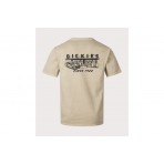 Dickies Service Station Ανδρικό Κοντομάνικο T-Shirt Μπεζ