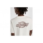 Dickies Wood Logo Ανδρικό Κοντομάνικο T-Shirt Εκρού