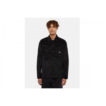 Dickies Corduroy Ανδρικό Μακρυμάνικο Πουκάμισο Μαύρο