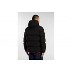 Dickies Eagleville Hooded Ανδρικό Μπουφάν Puffer με Κουκούλα Μαύρο