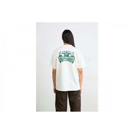 Dickies Gordonsville Ανδρικό Κοντομάνικο T-Shirt Εκρού