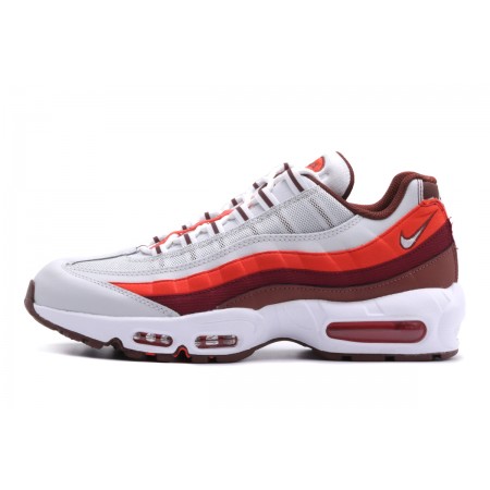 Nike Air Max 95 Ανδρικά Sneakers Λευκά, Κόκκινα, Μπορντό