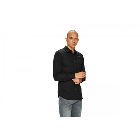 Tommy Jeans Tjm Original Stretch Πουκάμισο Μακρυμάνικο Ανδρικό 
