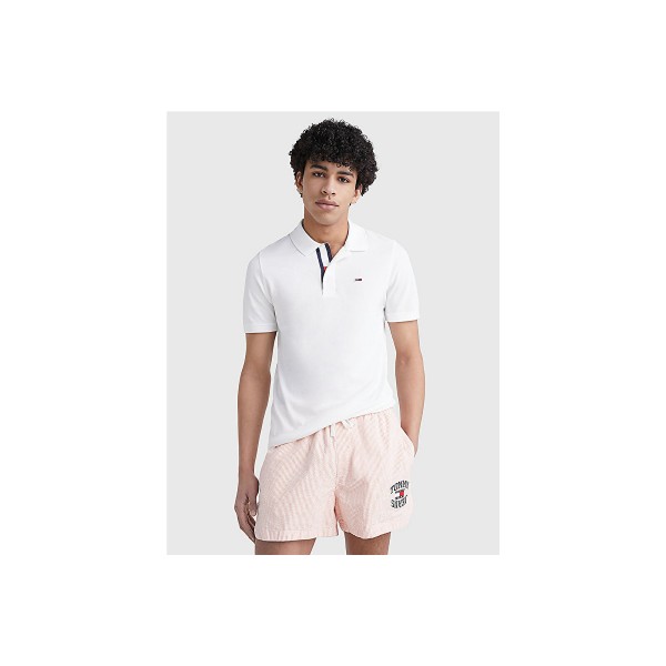 Tommy Jeans Pure Cotton Polo Ανδρικό (DM0DM15370 YBR)