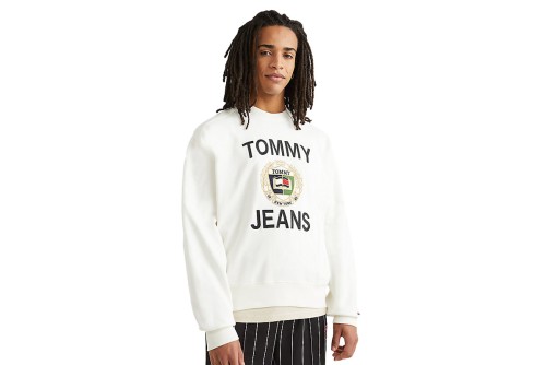 Tommy Jeans Tjm Boxy Tj Luxe Crew Μπλούζα Με Λαιμόκοψη Ανδρική (DM0DM16376 YBH)