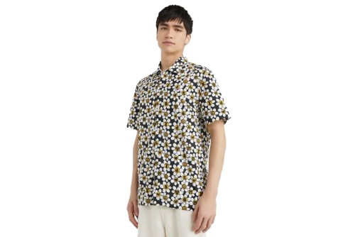Tommy Jeans Tjm Aop Nyc Grown Daisy Πουκάμισο Κοντομάνικο Ανδρικό (DM0DM16492 BDS)
