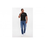 Tommy Jeans Slim 85 Entry Ανδρικό Κοντομάνικο T-Shirt Μαύρο