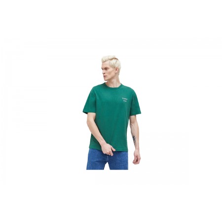 Tommy Jeans Ανδρικό Κοντομάνικο T-Shirt Πράσινο