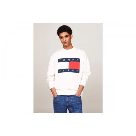 Tommy Jeans Rlx Big Flag Cneck Ext Μπλούζα Με Λαιμόκοψη Ανδρική 