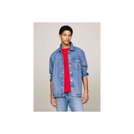 Tommy Jeans Essential Denim Overshirt Πουκάμισο Μακρυμάνικο Ανδρικό 