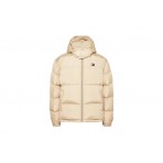 Tommy Jeans Alaska Ανδρικό Puffer Μπουφάν με Κουκούλα Μπεζ