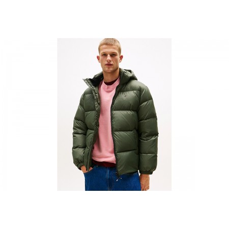 Tommy Jeans Water Repellent Down Hooded Μπουφάν Puffer Ανδρικό 