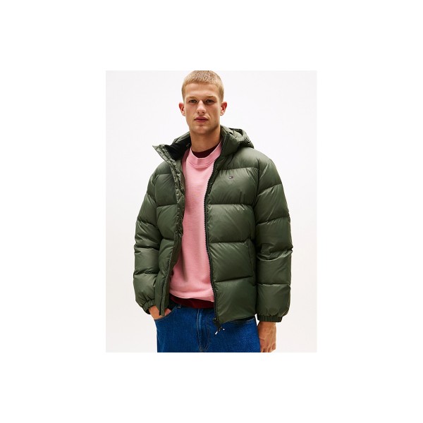 Tommy Jeans Water Repellent Down Hooded Μπουφάν Puffer Ανδρικό (DM0DM19786 MRH)