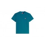 Tommy Jeans Ανδρικό Κοντομάνικο T-Shirt Πετρόλ