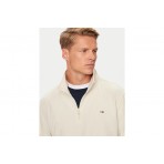 Tommy Jeans Ανδρική Μακρυμάνικη Μπλούζα Εκρού