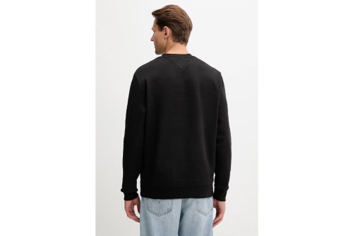 Tommy Jeans Flag Brushed Fleece Μπλούζα Με Λαιμόκοψη Ανδρική (DM0DM20741 BDS)