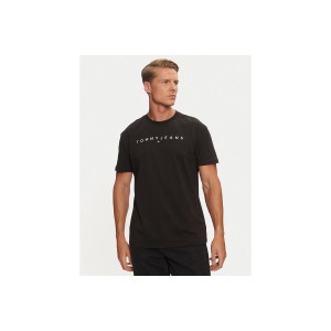 Tommy Jeans Linear Logo Embroidery Jersey T-Shirt Ανδρικό (DM0DM20744 BDS)