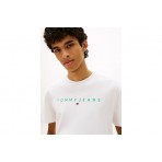 Tommy Jeans Linear Logo Embroidery Jersey Ανδρικό Κοντομάνικο T-Shirt