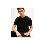 Tommy Jeans Linear Logo Embroidery Jersey Ανδρικό Κοντομάνικο T-Shirt