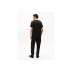 Tommy Jeans Linear Logo Embroidery Jersey Ανδρικό Κοντομάνικο T-Shirt