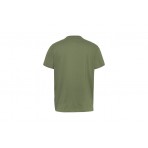 Tommy Jeans Ανδρικό Κοντομάνικο T-Shirt Λαδί