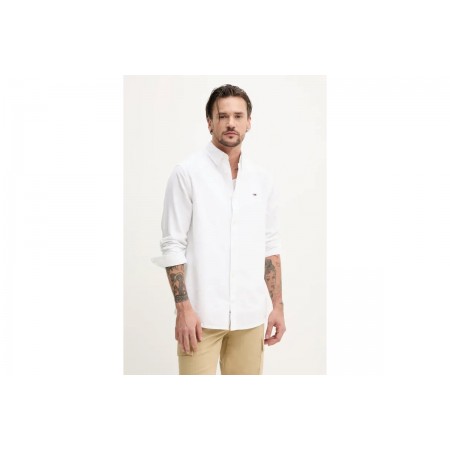 Tommy Jeans Reg Linen Blend Ls Πουκάμισο Μακρυμάνικο Ανδρικό 