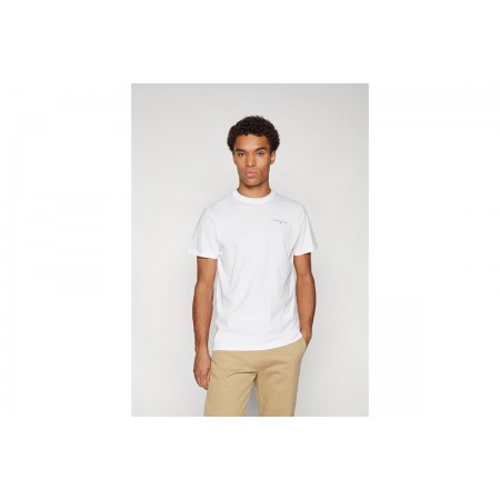 Tommy Jeans Slim Linear Chest Ss Ext T-Shirt Ανδρικό 