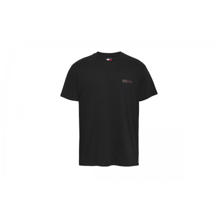 Tommy Jeans Ανδρικό Κοντομάνικο T-Shirt Μαύρο