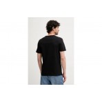 Tommy Jeans Pop Color Flag Ανδρικό Κοντομάνικο T-shirt Μαύρο