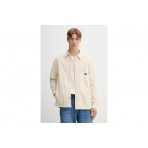 Tommy Jeans Brick Cord Overshirt Ανδρικό Μακρυμάνικο Πουκάμισο Εκρού